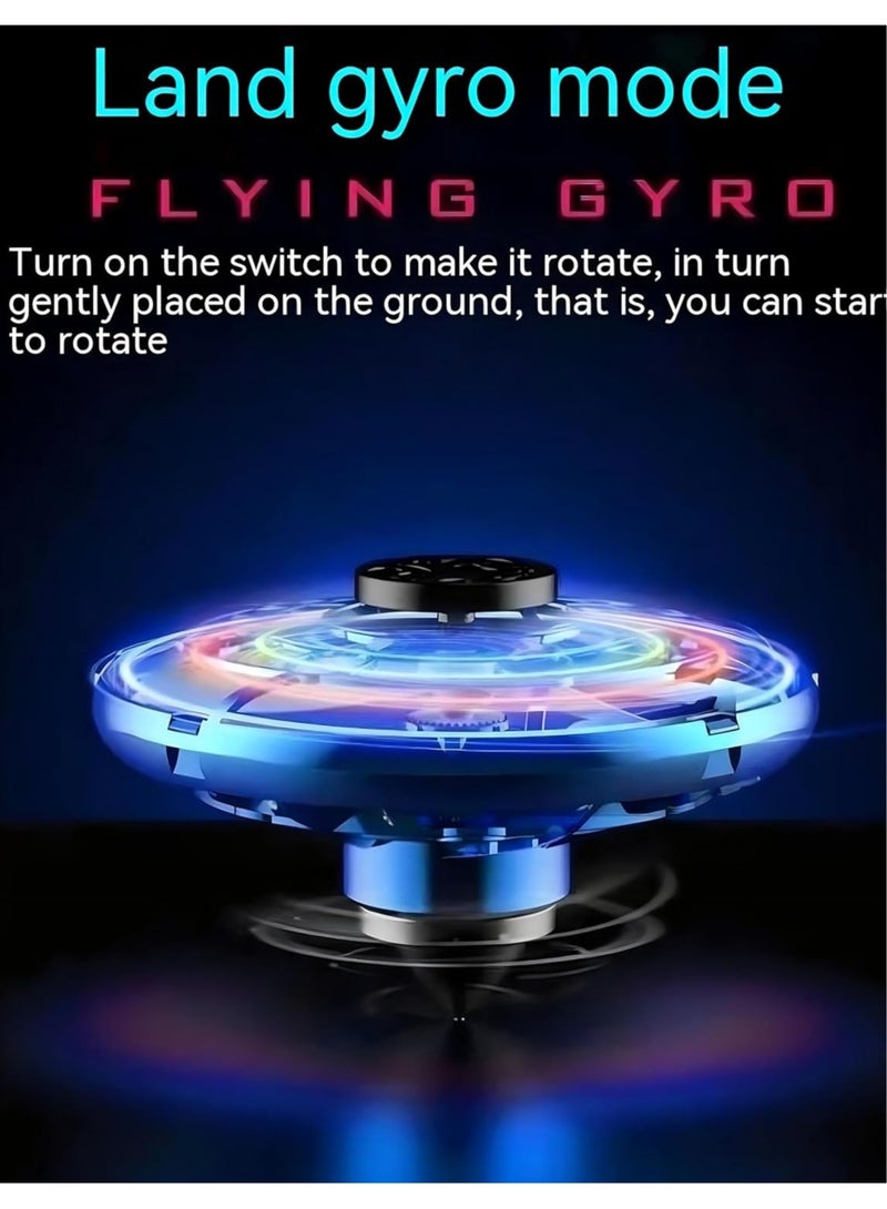 Flying Spinner Toys, Hand Controlled Mini Drone, RGB Light Fidget Boomerang Spinner, 360 Rotating Fly UFO Spin Drone, Flying Space Toys Gift For Kids Adults Outdoor Indoor (Blue) - Image 4