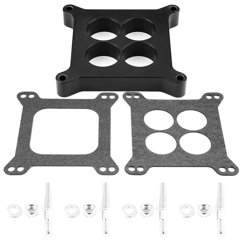 klarako Carburetor Gasket Kit, Ported Phenolic Carburetor Spacer, 1" 4bbl SBC BBC BB Carburetor Gasket Compatible with Holley SB Chevy Ford Carburetor Gasket Kit - Image 2