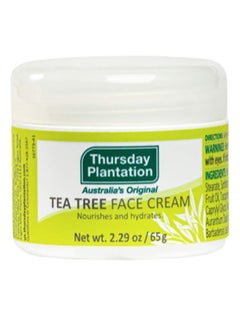 Thursday Plantation Thursday Plantation Tea Tree Face Cream, Moisturizes and Helps Maintain Clear Skin, 2.29 Ounces  - Image 1