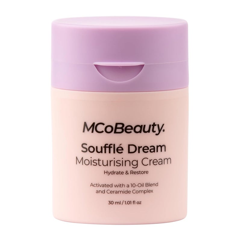 MCoBeauty Souffle Dream Moisturizing Cream Nourishing Hydration for Supple Skin Vegan Cruelty Free Cosmetics