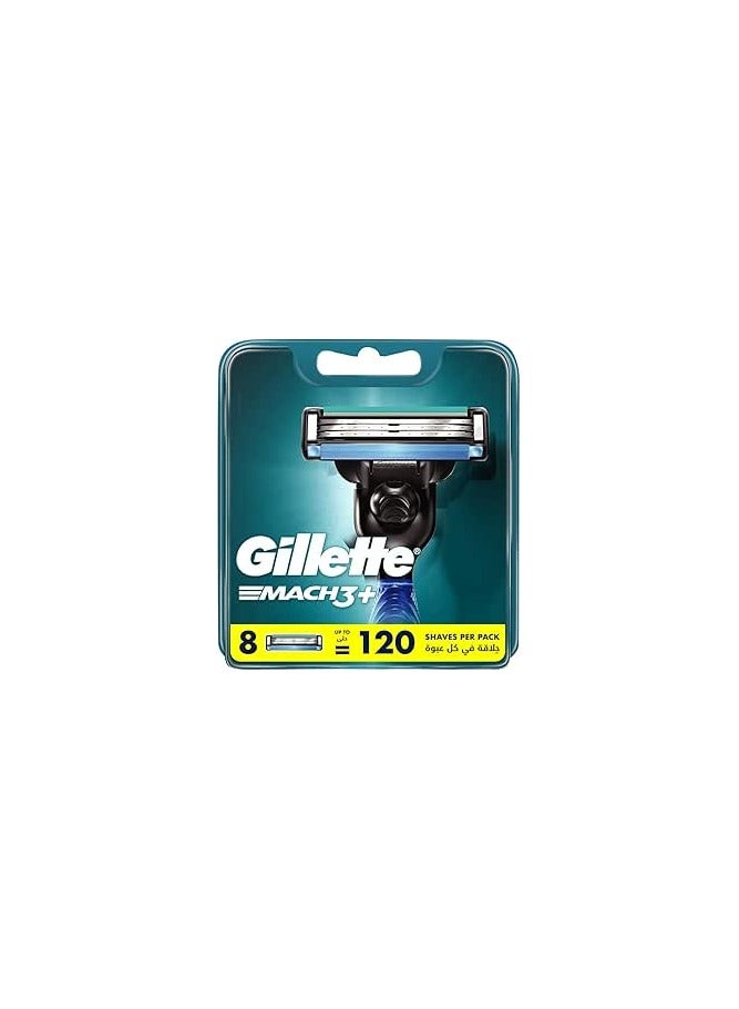 Gillette Mach3 Men's Razor Blade Refills, 8 Cartridges - Image 2