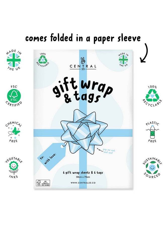 Central 23 Happy Birthday Wrapping Paper 6 Sheets Of Gift Wrap Colorful Balloons Wrapping Paper Sheets For Men And Women 21St Birthday Twentyone Comes With Fun Stickers By Central - Image 5