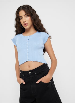 Lettuce Hem Button Up Tshirt - pzsku/ZBD56A17D62234D2A233FZ/45/_/1744630270/6ffe77cb-386e-49fc-a304-0edb5e6a5589