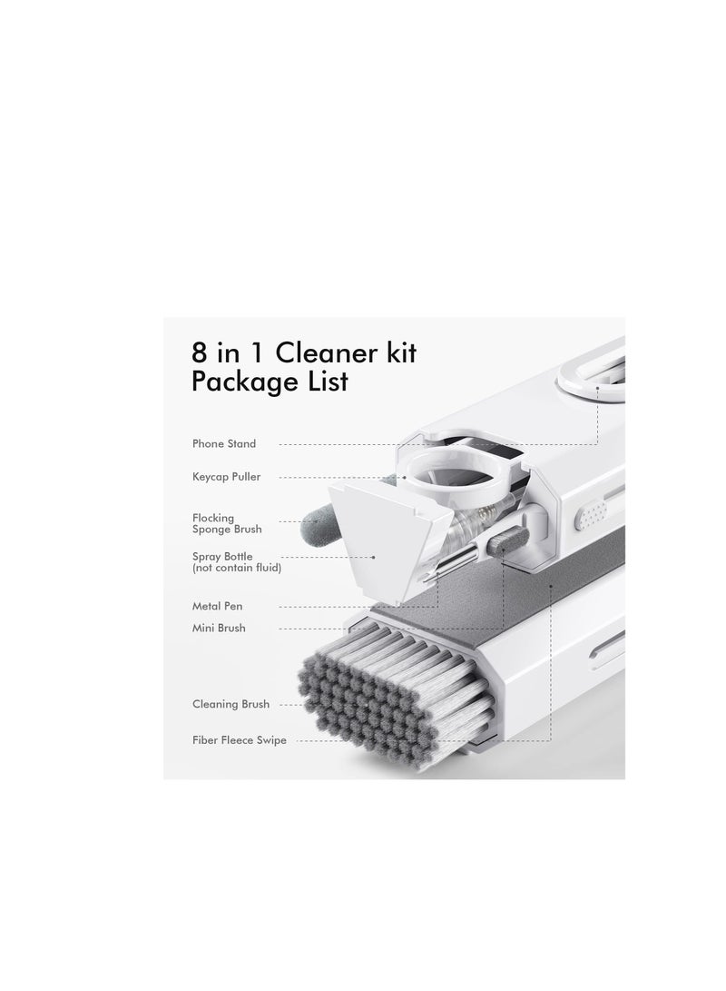 Cool Baby Brush Portable Electronics Keyboard Cleaning Tools, Cleaner Keycap Puller Kit (WHITE) - Image 2