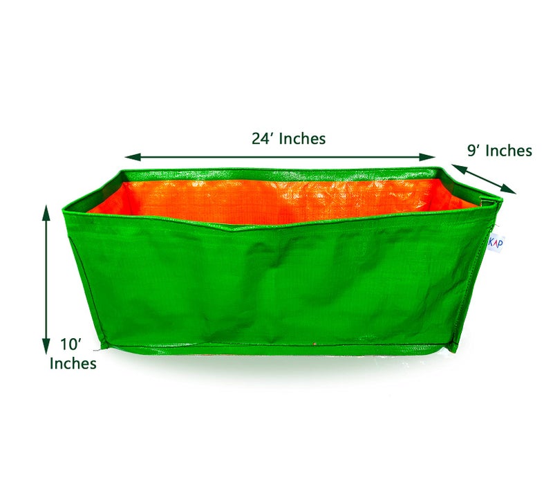 KAP Grow Bags for Kitchen, Balcony and Terrace Gardens (24" X 9" X10") Pack of 4 - Image 2