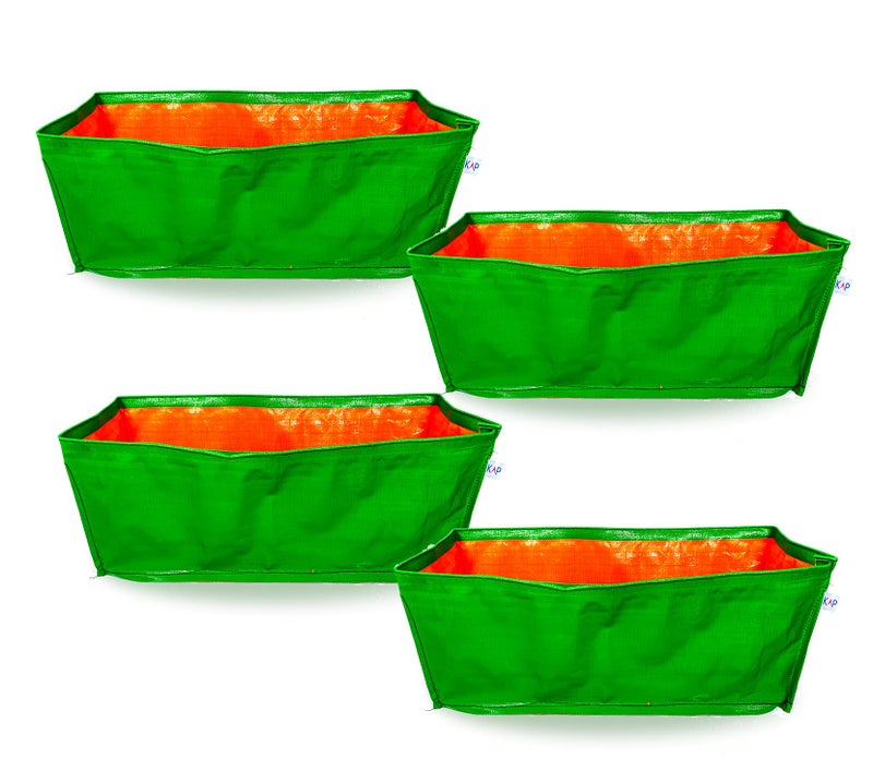 KAP Grow Bags for Kitchen, Balcony and Terrace Gardens (24" X 9" X10") Pack of 4 - Image 1