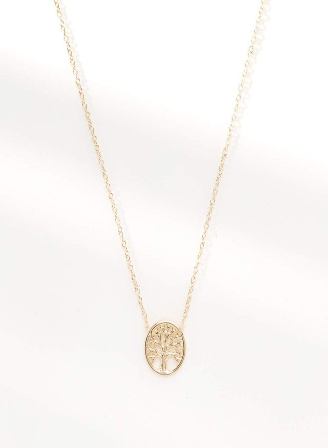 Dear Ava Thinking of You Gift Necklace: Inspirational Quote, Condolence, Cancer (Tree Gold) - Image 3