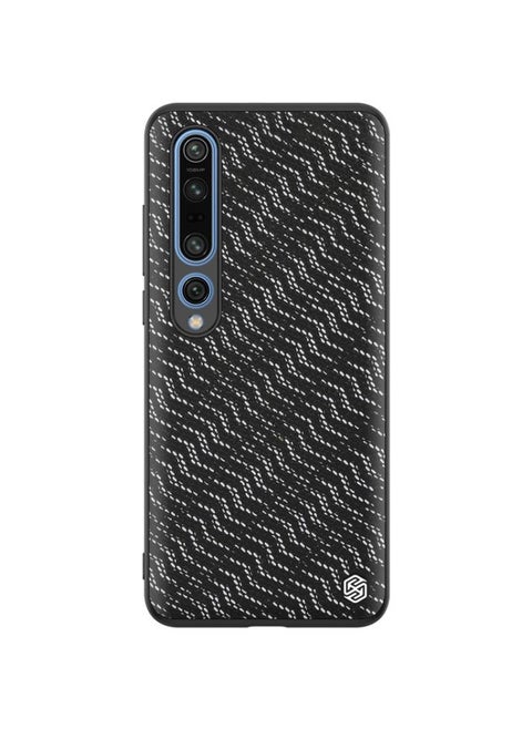 Case Cover For Xiaomi Mi 10 Pro NILLKIN Glorious Series TPU + PC 3D Geometric Texture Reflective Mobile Phone Protective Case Silver Light