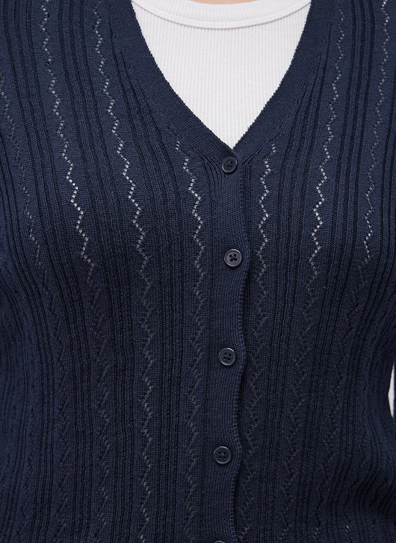 MAVI Buttoned Navy Cardigan