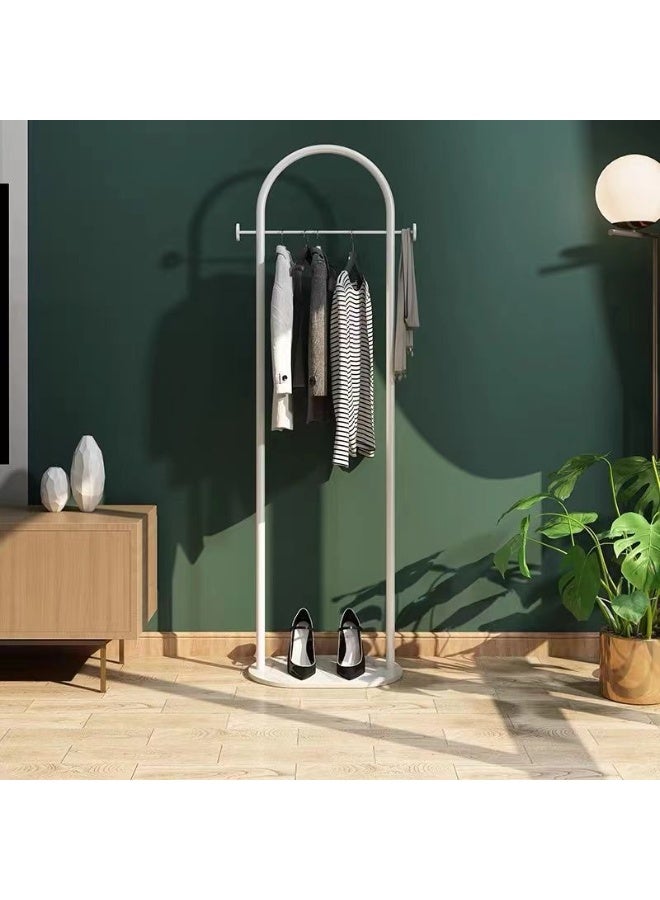 Y&D Metal Coat Rack White Coat Rack Freestanding  With Marble Base Floor-standing Coat Stand Floor Hanger 170*45CM  - Image 1