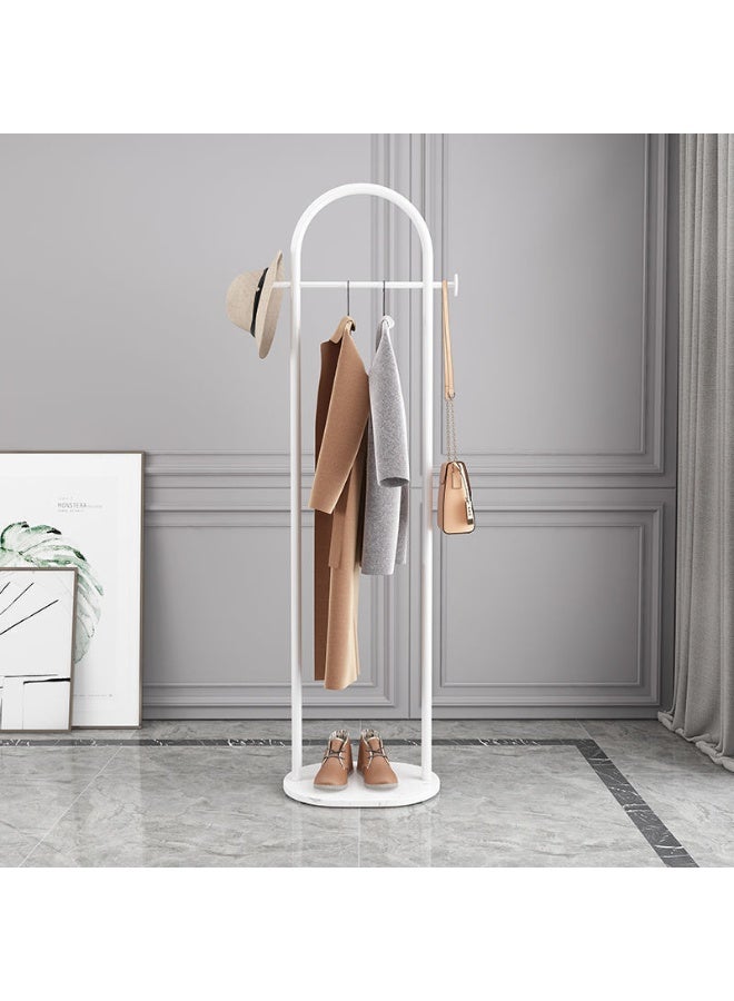 Y&D Metal Coat Rack White Coat Rack Freestanding  With Marble Base Floor-standing Coat Stand Floor Hanger 170*45CM  - Image 3