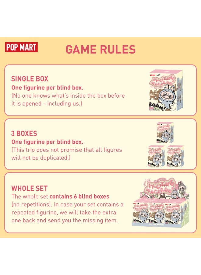 High Quality Labubu Generation I Heart Macaron Vinyl Face Blind Box Plush Doll Toy-Single Box