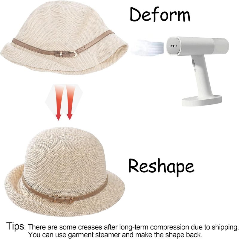 Foldable Bucket Hat for Women - UV Protection Beach Sun Hat - Image 3