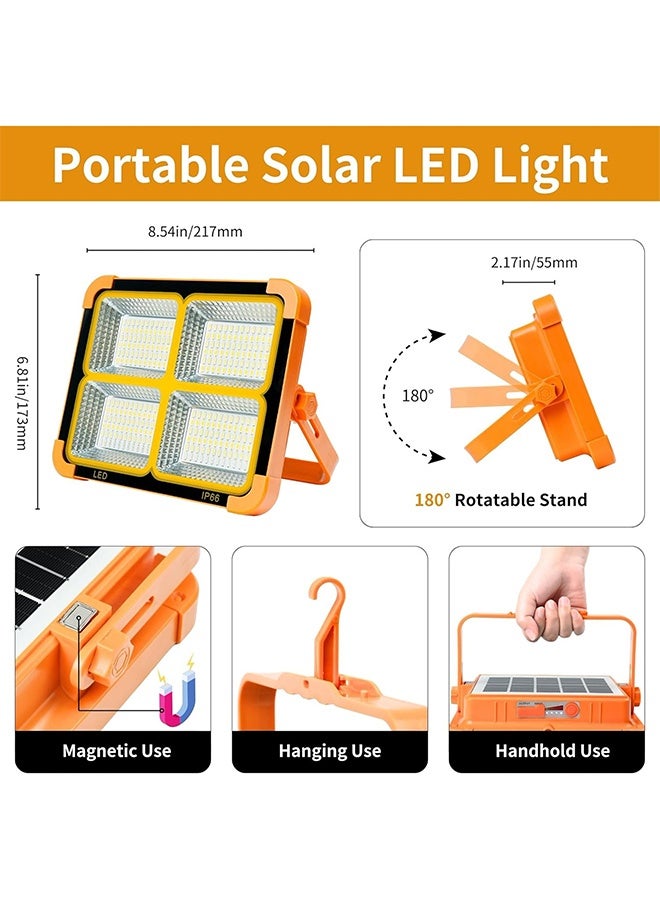 RollsTimi  Solar Portable Rechargeable Work Light,16500mAh 120W Magnetic Flood Battery Work Light 10000LM Outedoor LED Camping Lights IP66 Waterproof for Job Site Repair,Camping, Hiking, Emergency - Image 4