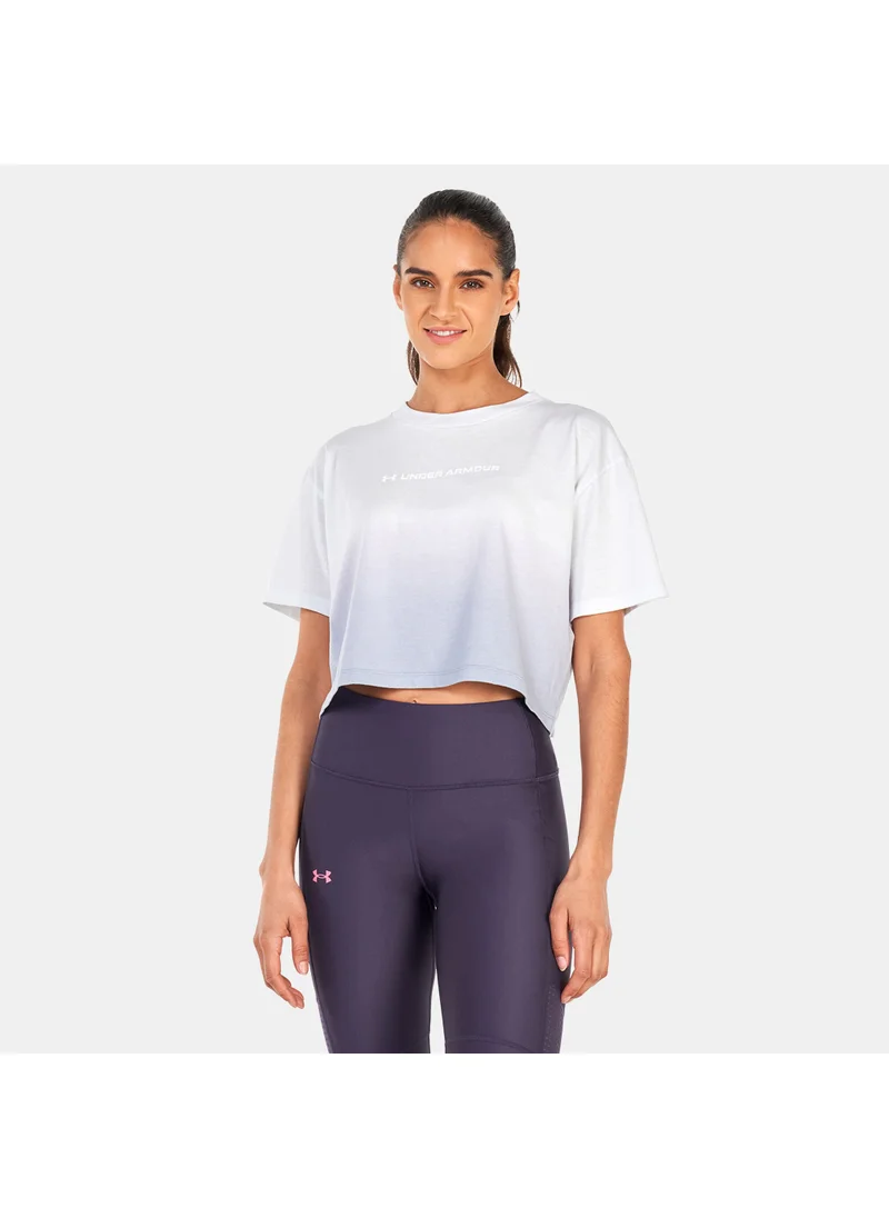 اندر ارمور Women's UA Branded Dip Dye Crop Top