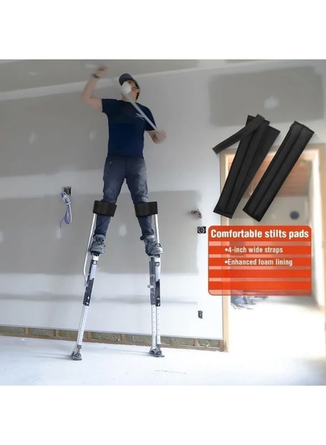 Variant Color Drywall Stilt Straps 4 Inch Wide Heavy Duty Adjustable Comfort Fit - Image 3