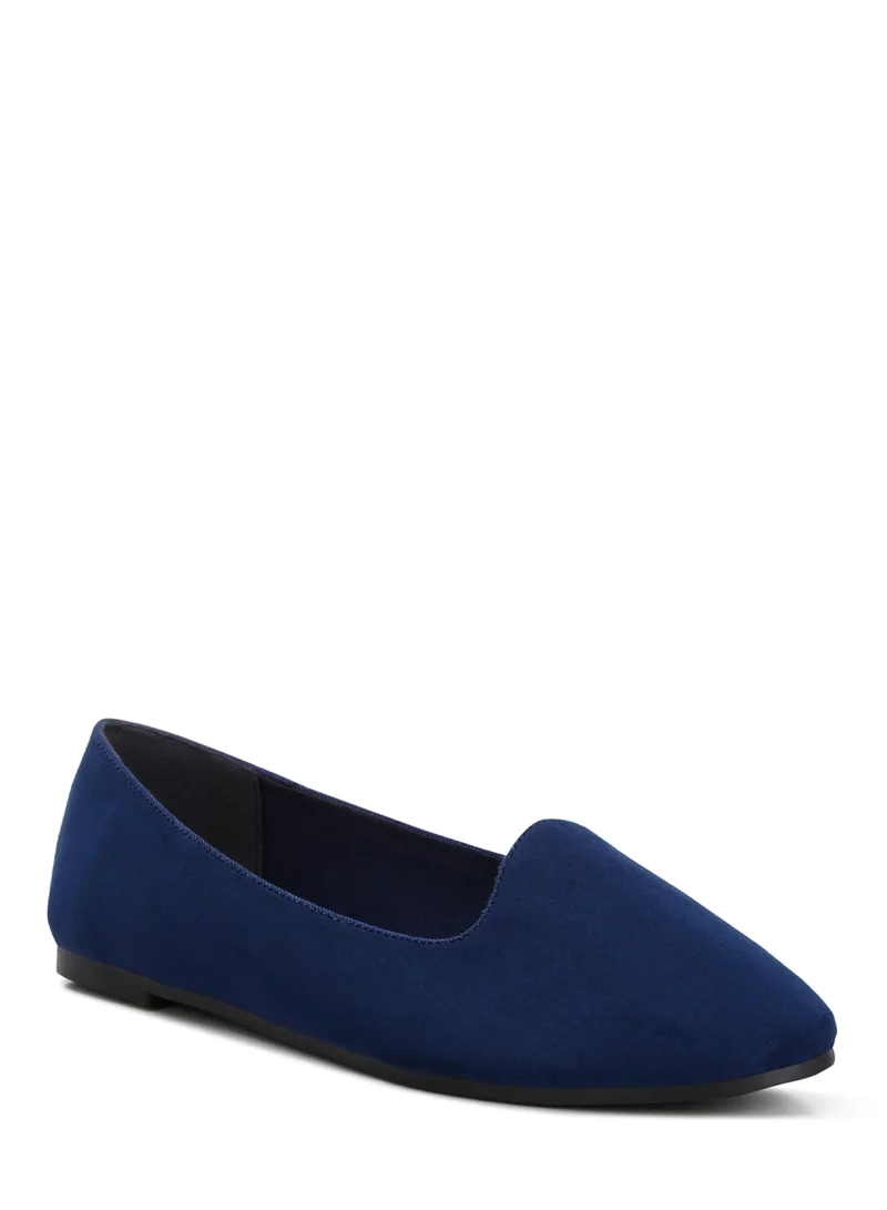 London Rag Casual Flat Ballerinas in Navy