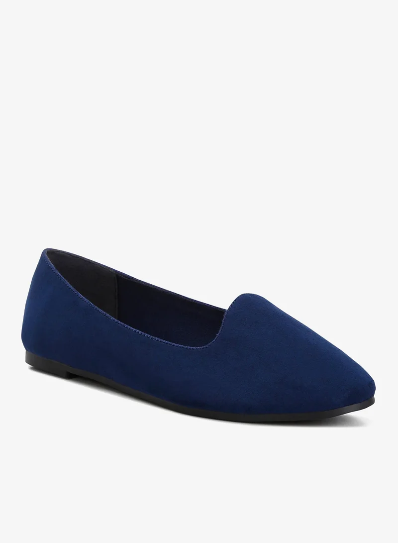 لندن راج راقصة باليه مسطحة غير رسمية باللون الأزرق الداكن