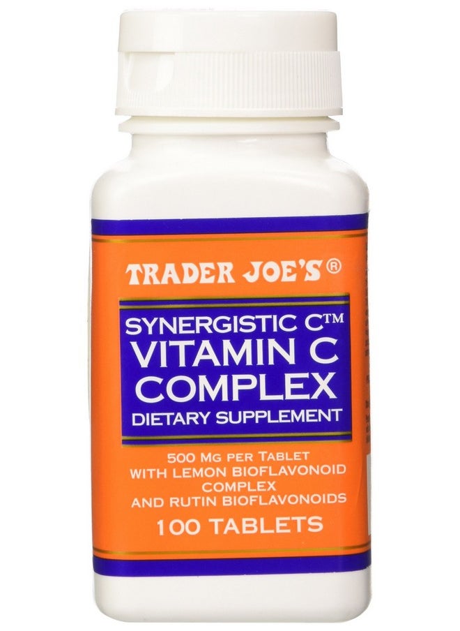 Trader Joe's Trader Joe's Synergistic C Vitamin C Complex 500 Mg with Lemon and Rutin Bioflavonoids, 100 Tablets  - Image 1
