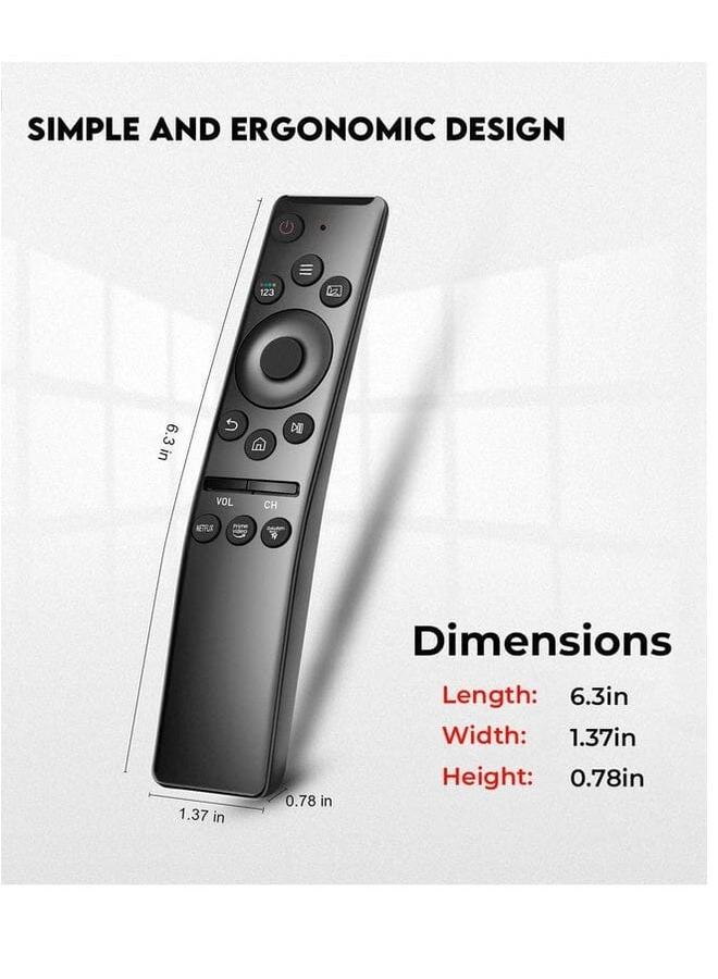 Zaboon Universal Samsung Smart Tv Remote Control Fit All Samsung Smart Remote Control Replacement For Samsung Smart Tv Hdtv 4K Uhd Curved Qled With Netflix - Image 2