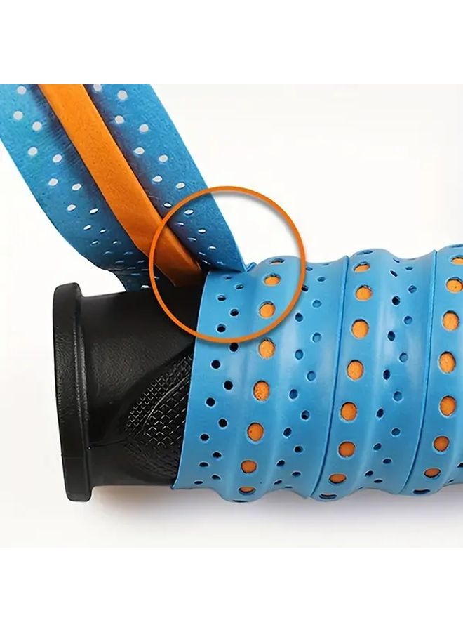 Non Slip Motorcycle Scooter Grip 1pc Green Orange Soft Breathable Sweat Absorbing - Image 1