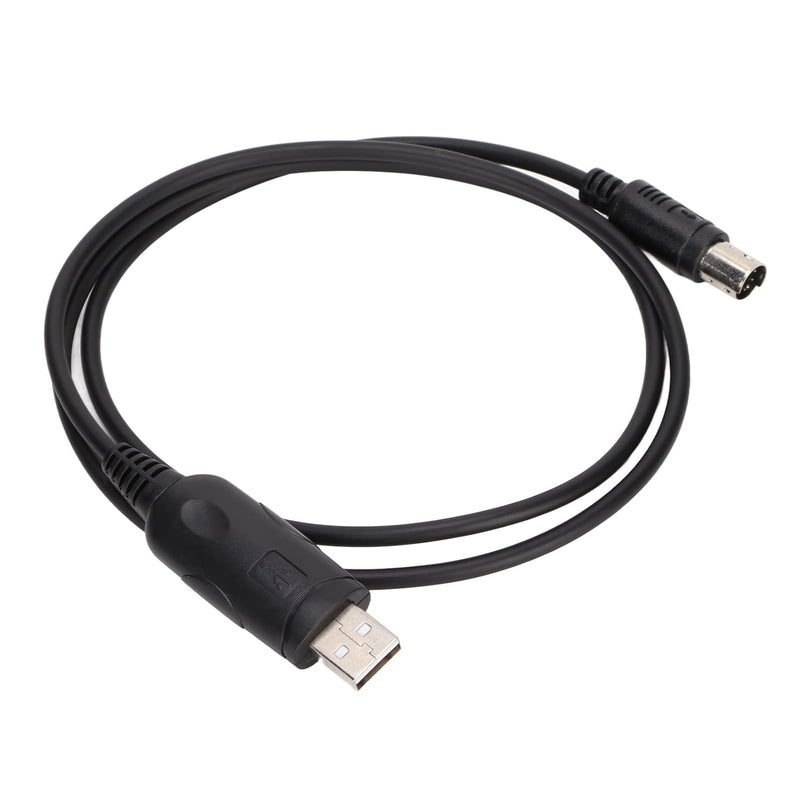 klarako USB Programming Cable, Write Frequency Cable PVC with 8 Pin Mini DIN Plug Stable Signal Transmission Speed Computers Accessories for FT100D FT817 FT857 FT897 CT62 - Image 1