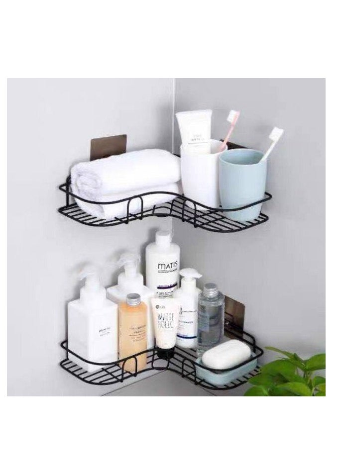 Generic Stylish Corner Organizer for Your Kitchen and Bathroom Black H  - Image 4