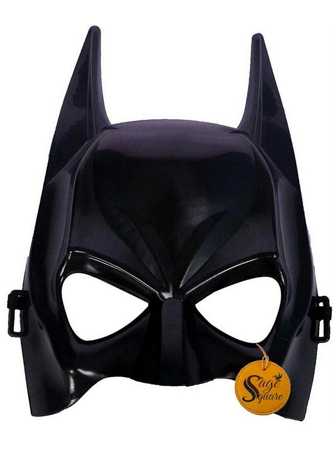 Sage Square Sage Square Satin Bat-Man Mask & Cape For Costume Parties, Cosplay, Birthday Parties And Dress-Up (Combo), Black  - Image 3