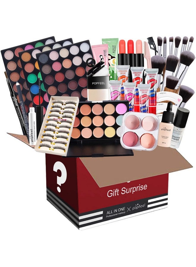PhantomSky All In One Makeup Set Holiday Box, Essential Starter Bundle Include Eyeshadow Concealer Lipstick Lip Gloss Eyeliner Eyebrow Pencil Lip Balm Face Powder, Full Makeup Kit For Women Girls - Image 2