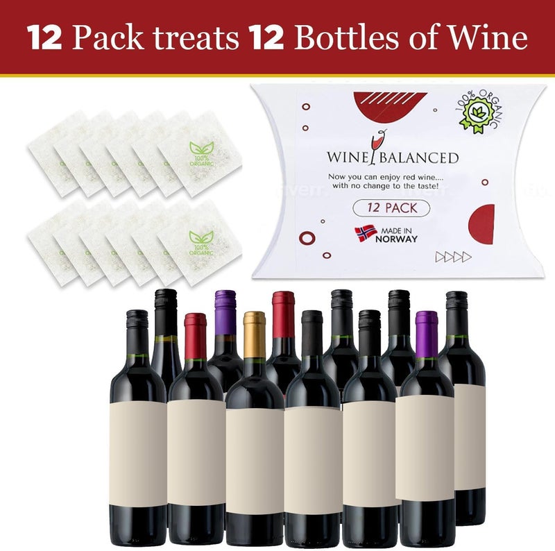 Wine Balanced Norway's Secret! Wine Filter! | No More Wine Drops or Wands! Sulfite And Histamines Remover (12 Pack) - All Natural Wine Purifier Filter for Wine Drinker & Wine Lover - Image 3