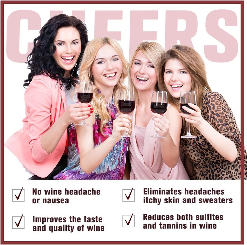 Wine Balanced Norway's Secret! Wine Filter! | No More Wine Drops or Wands! Sulfite And Histamines Remover (12 Pack) - All Natural Wine Purifier Filter for Wine Drinker & Wine Lover - Image 2