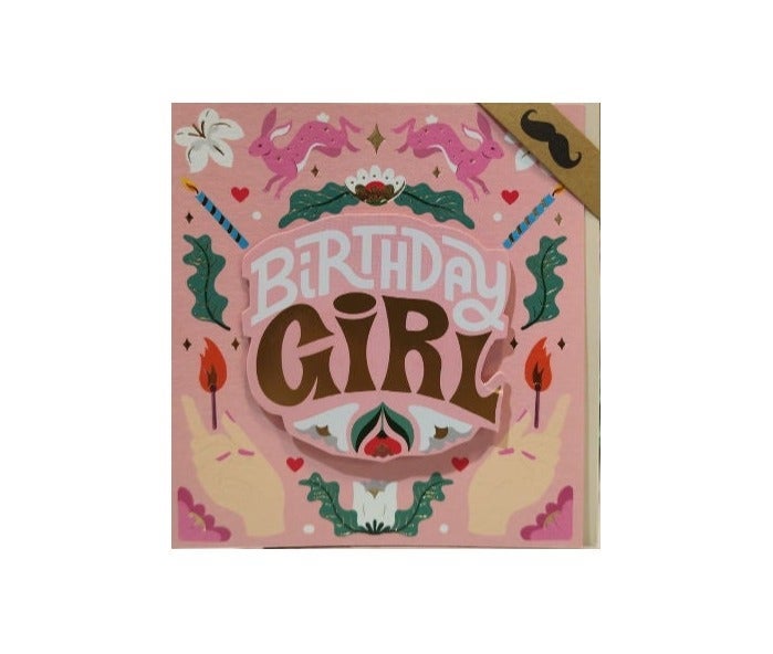 Tache Birthday Girl Greeting Card Blank Inside - Image 1
