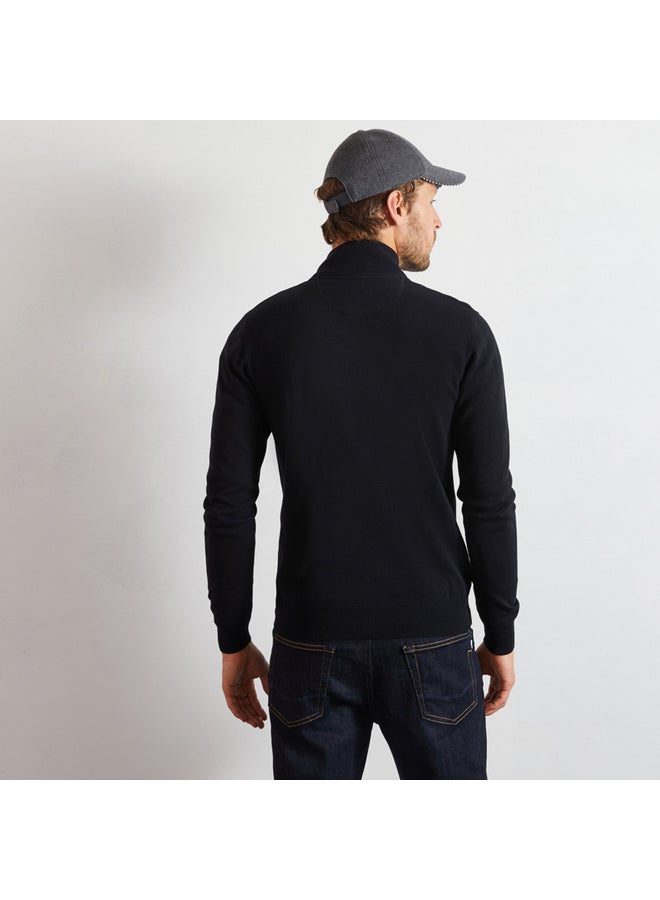 Eden Park Cotton cardigan with zipper - Image 2