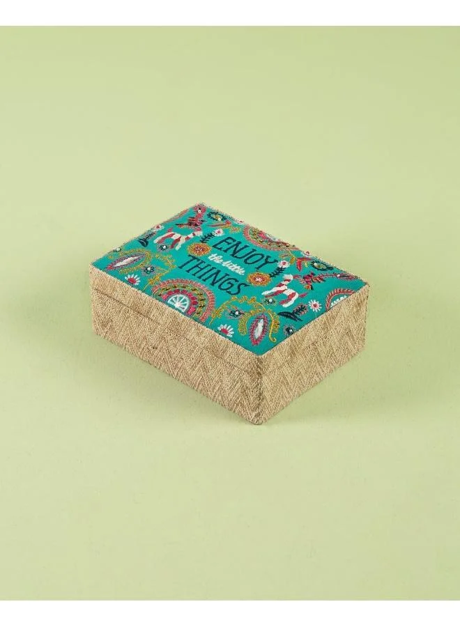 Chumbak Enjoy The Little Things Jewellery Box - Teal