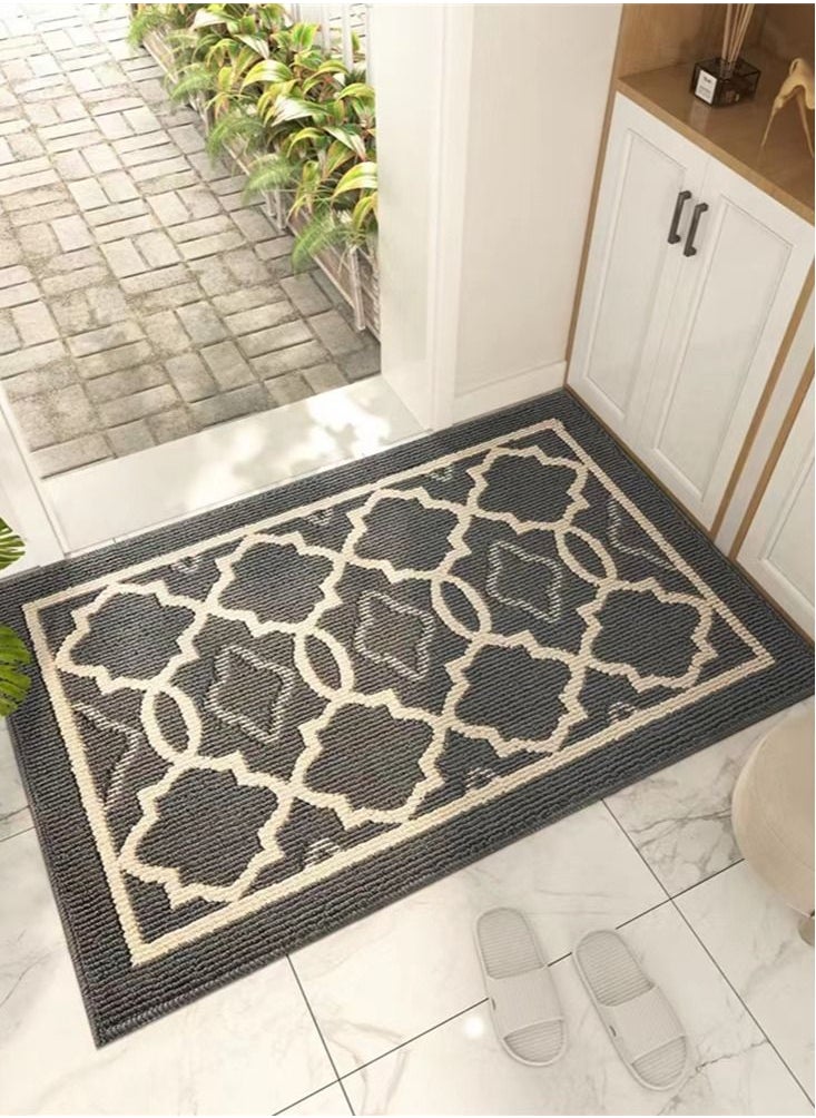 Kutis - 1-Piece Absorbent and Non-slip Polypropylene Fabric Floor Mat Doormat 80 x 50 Centimeter - Image 1