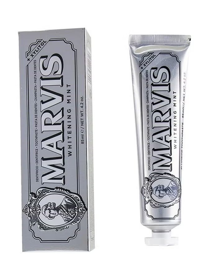 Marvis Whitening Mint Toothpaste - 85ml/4.4 oz Packed with Xylitol for Effective Teeth Whitening and Fresh Breath
