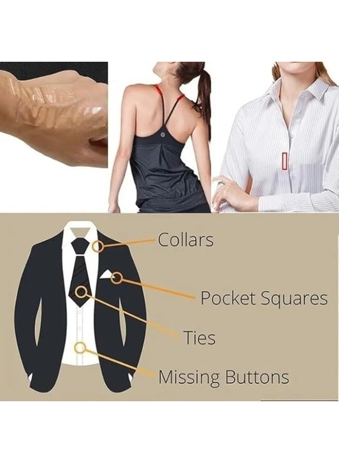 Double-sided adhesive tape for women's clothing - Hijab shaping and secure fastening tape - Lightweight adhesive strips - Prevents slipping, gaps, and clothing mishaps - Gentle, long-lasting, and skin-safe adhesive - Large size 50 x 255 mm - Pack of 12 - Image 5