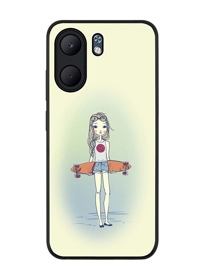 Stylizedd For Oppo A5x 5G / A5x 4G Case,Slim fit Camera Protection, Shockproof Thin Phone cover  - Skater Girl - Image 1