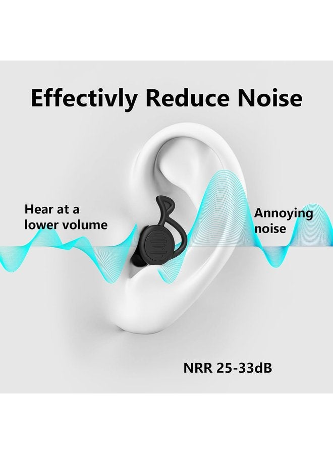Oasisgalore 2 Pair Reusable Silicone Ear Plugs for Sleeping, Swimming, Work, Travel, and Concerts - Noise Canceling and Comfortable - Image 3