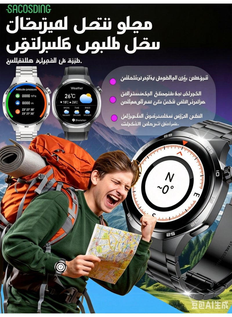 Smart Watch for Men Women, 1.53" HD AMOLED Smartwatch with Built-in GPS, IP67 Waterproof Fitness Tracker for Android/iPhone - Image 5