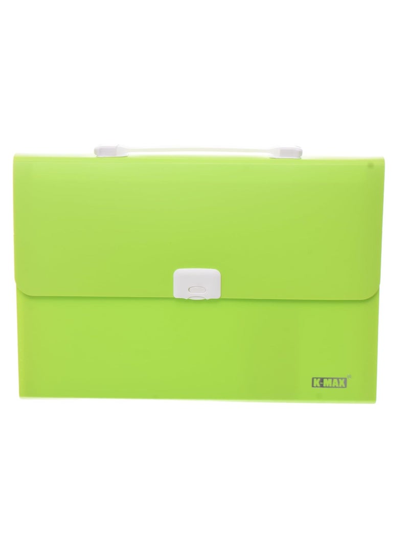 Kmax K-Max High Quality Expanding File With Lock And Handle 12 Pocket - A4 - No:KMS3013 - Assorted color - Image 1