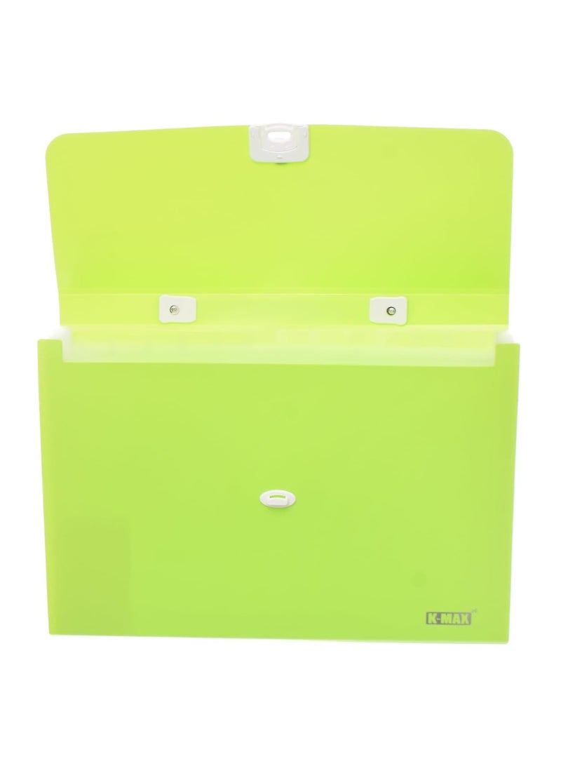 Kmax K-Max High Quality Expanding File With Lock And Handle 12 Pocket - A4 - No:KMS3013 - Assorted color - Image 3