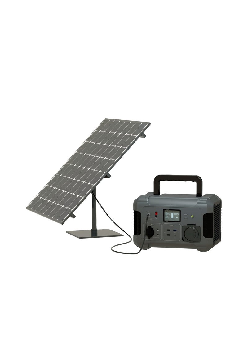 Powerology - 140400mAh 500W Portable Power Generator with Car Charger Port / 500 Watts Max Surge / - Black and Grey - Image 1