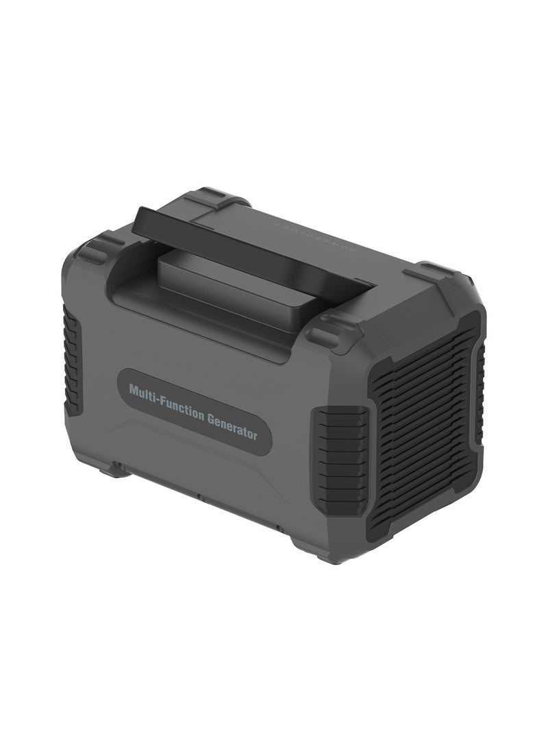 Powerology - 140400mAh 500W Portable Power Generator with Car Charger Port / 500 Watts Max Surge / - Black and Grey - Image 1