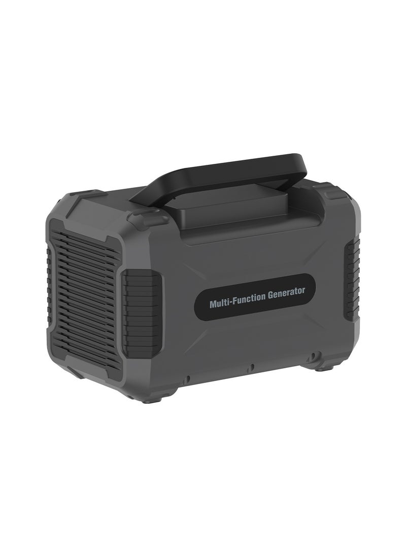 Powerology - 140400mAh 500W Portable Power Generator with Car Charger Port / 500 Watts Max Surge / - Black and Grey - Image 1