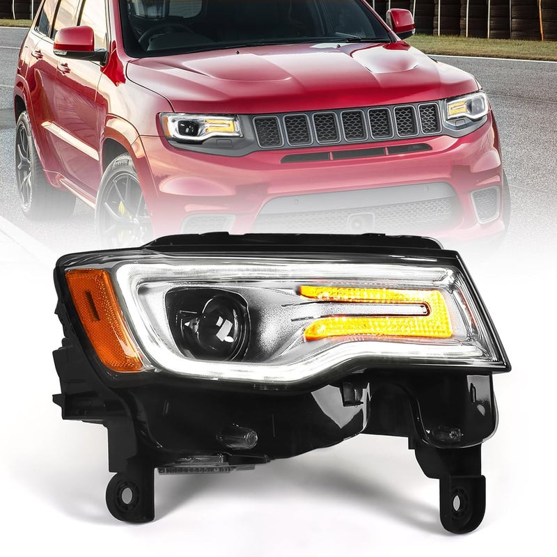 VLINCAR HID Headlight Assembly for Jeep Grand Cherokee 2017-2021 - Right Passenger Side - Image 1