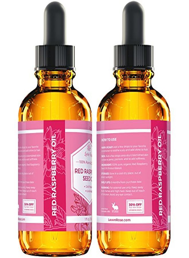 Leven Rose Rry Seed Oil By Leven Rose, 100% Natural For Face, Hands, Scars, And Breakouts 1 Oz - Image 5