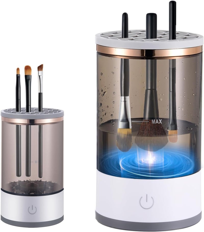 Deoxys Electric Cosmetic Make Up Brush Cleaning Tool Makeup Brush Cleaner and Dryer Machine Spinner Makeup Brush Tool Electric Makeup Brush Cleaner for Makeup Brushes - Image 1
