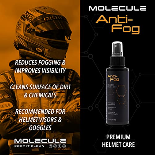 Molecule Helmet Care Kit, Anti-Fog, Cleaner Polish, Refresh, and Rain Repel, Premium Helmet Care, Helmets, Visors, and Goggles, Cleans and Details, 4 Ounces (1 Kit) - Image 3