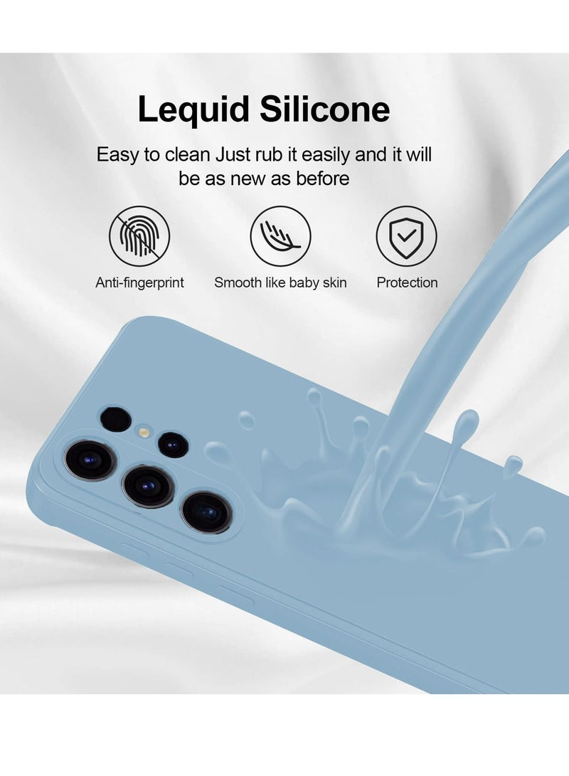 BORTONY S23 Ultra Case Liquid Silicone Shockproof Camera Protection with Inside Microfiber Lining Compatible with Samsung Galaxy S23 Ultra Cover 6.8 Inch - Image 4